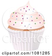 Poster, Art Print Of 3d Frosted Cupcake With Sprinkles