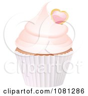 Poster, Art Print Of 3d Frosted Cupcake With A Heart