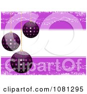 Poster, Art Print Of 3d Starry Christmas Baubles Over Copyspace