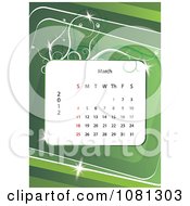 Poster, Art Print Of March 2012 Calendar Over Green With Vines