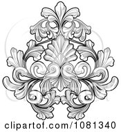 Poster, Art Print Of Black And White Floral Tattoo Design Element