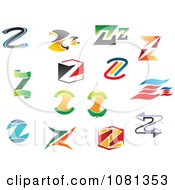 Poster, Art Print Of Set Of Colorful Letter Z Logos