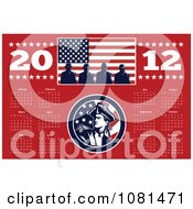 Clipart 2012 Calendar With A Patriot Soldier 2 Royalty Free Vector Illustration by patrimonio