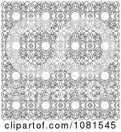 Poster, Art Print Of Seamless Black And White Background Pattern Design 1