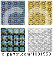 Poster, Art Print Of Set Of Seamless Pattern Background Designs 2