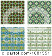 Poster, Art Print Of Set Of Seamless Pattern Background Designs 3