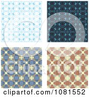 Poster, Art Print Of Set Of Seamless Pattern Background Designs 4