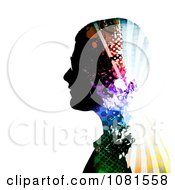 Poster, Art Print Of Colorful Patterned Mans Profile