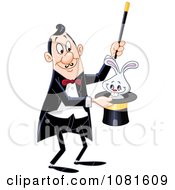 Poster, Art Print Of Magician Performing The Rabbit In A Hat Trick