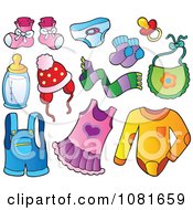 Poster, Art Print Of Baby Apparel And Items