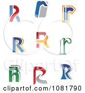 Clipart Letter R Logos Royalty Free Vector Illustration