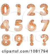 Poster, Art Print Of Gingerbread Number Design Elements