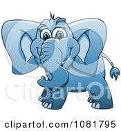 Poster, Art Print Of Cute Blue Elephant