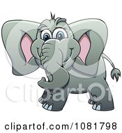 Poster, Art Print Of Cute Gray Elephant