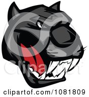 Poster, Art Print Of Black Growling Panther Head