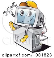 Poster, Art Print Of Computer Repair Guy Sitting On A Tower