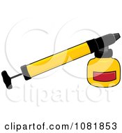 Clipart Yellow Bug Insecticide Sprayer Royalty Free Vector Illustration