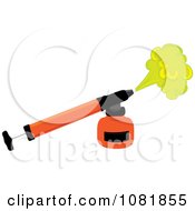Clipart Orange Bug Insecticide Sprayer Royalty Free Vector Illustration