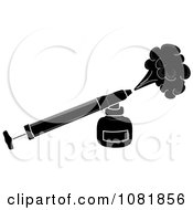 Clipart Black And White Bug Insecticide Sprayer Royalty Free Vector Illustration by Pams Clipart