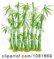 Clipart Bamboo Stalks And Sand Royalty Free Vector Illustration