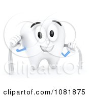 Poster, Art Print Of 3d Tooth Flossing Itself