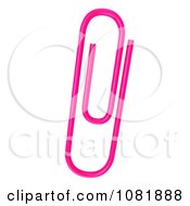 Poster, Art Print Of 3d Pink Paperclip 1