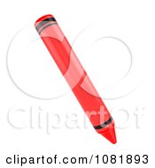 Clipart 3d Red Crayon Royalty Free CGI Illustration