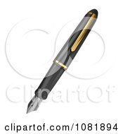 Clipart 3d Fountain Pen Royalty Free CGI Illustration