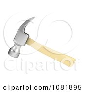 Clipart 3d Wood Handled Hammer Royalty Free CGI Illustration
