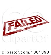 Poster, Art Print Of 3d Red Failed Stamp