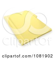 Clipart 3d Office Filing Folder 1 Royalty Free CGI Illustration