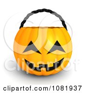 Poster, Art Print Of 3d Halloween Jackolantern Basket