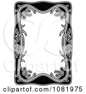 Poster, Art Print Of Black And White Frame Border With Copyspace 7