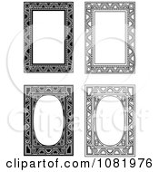 Poster, Art Print Of Four Black And White Frame Borders With Copyspace 3