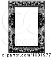 Poster, Art Print Of Black And White Frame Border With Copyspace 9