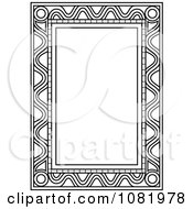 Poster, Art Print Of Black And White Frame Border With Copyspace 10