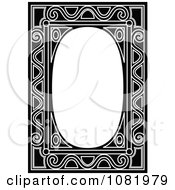 Poster, Art Print Of Black And White Frame Border With Copyspace 11