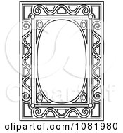 Poster, Art Print Of Black And White Frame Border With Copyspace 12