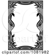 Poster, Art Print Of Black And White Frame Border With Copyspace 13