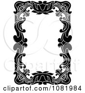 Poster, Art Print Of Black And White Frame Border With Copyspace 15