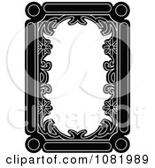 Poster, Art Print Of Black And White Frame Border With Copyspace 1