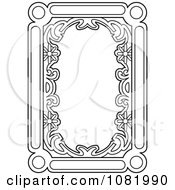 Poster, Art Print Of Black And White Frame Border With Copyspace 2