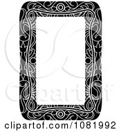 Poster, Art Print Of Black And White Frame Border With Copyspace 4