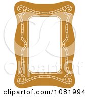 Poster, Art Print Of Brown Frame Border With Copyspace 1