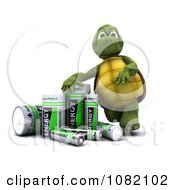 Poster, Art Print Of 3d Tortoise With Rechargeable Batteries