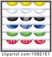 Poster, Art Print Of Set Of Colorful Rounded Tab Design Elements