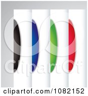 Clipart Set Of Colorful Divider Tab Design Elements Royalty Free Vector Illustration