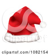 Clipart Red Father Christmas Santa Hat Royalty Free Vector Illustration by michaeltravers