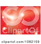 Poster, Art Print Of Red Merry Christmas Background