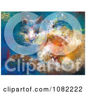 Clipart Abstract Textured Painting Of A Calico Cat Royalty Free Illustration